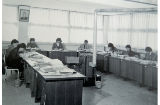 1970년대의 교무실 모습
