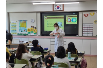 2023.05.08 치위생과 울산 ‘명정초’ 2023년 구강보건 불소도포사업 시작